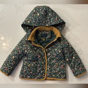 Polo by Ralph Lauren Floral Kids Puffer Jacket - Green and Brown